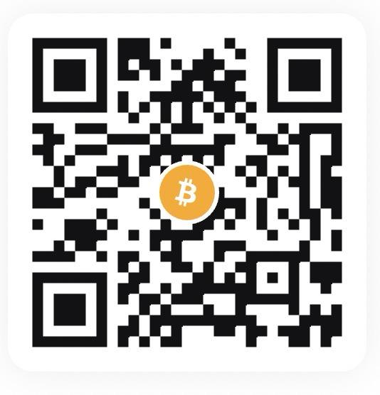 Bitcoin QR code to support the project